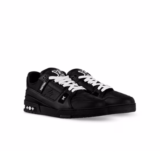 Louis Vuitton Trainer – Black Embossed Monogram